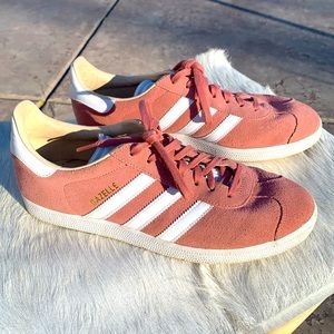 Adidas pink gazelles
